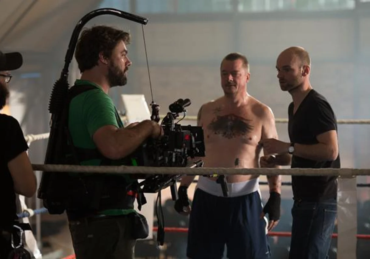 Peter Matjasko, Peter Kurth, Thomas Stuber im Boxring in Leipzig