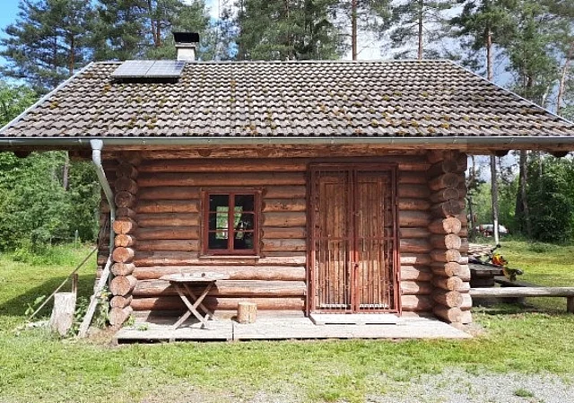 Blockhütte Südseite