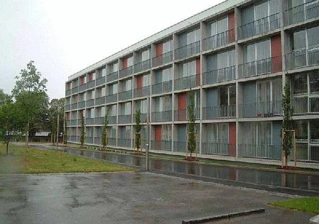 Wohnheim gegenüber Südseite