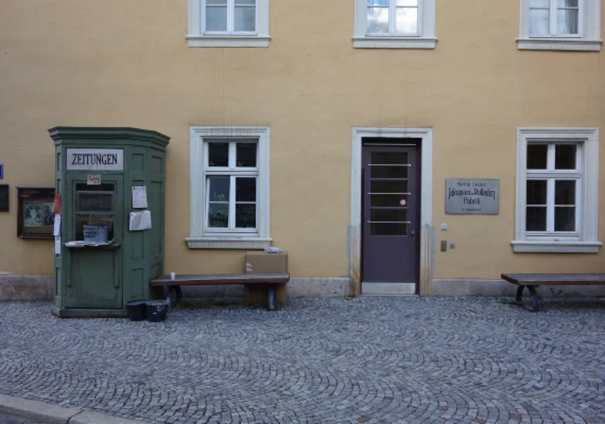 am Set in Weimar