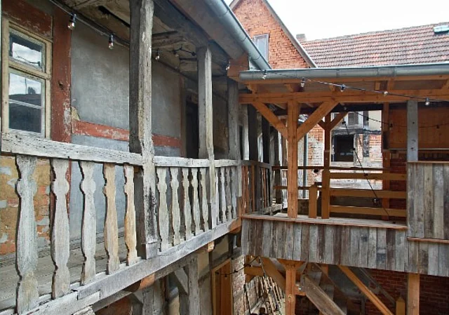 Kultur-Nische Salzwedel, Laubengang im Innenhof