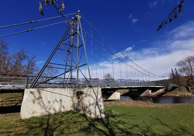 Hängebrücke Großeutersdorf, Blick nach Südwesten