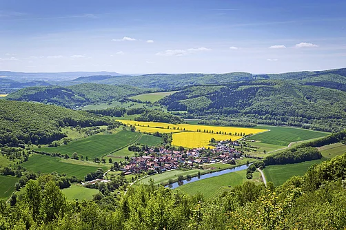 Blick in das Werratal bei Lindewerra Blick in das Werratal bei Lindewerra