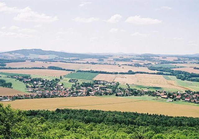 Blick über Löbau, Richtung Westen