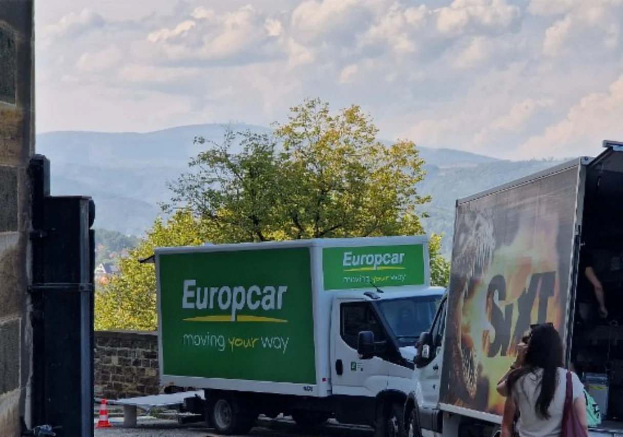 am Set auf dem Schloss Wernigerode