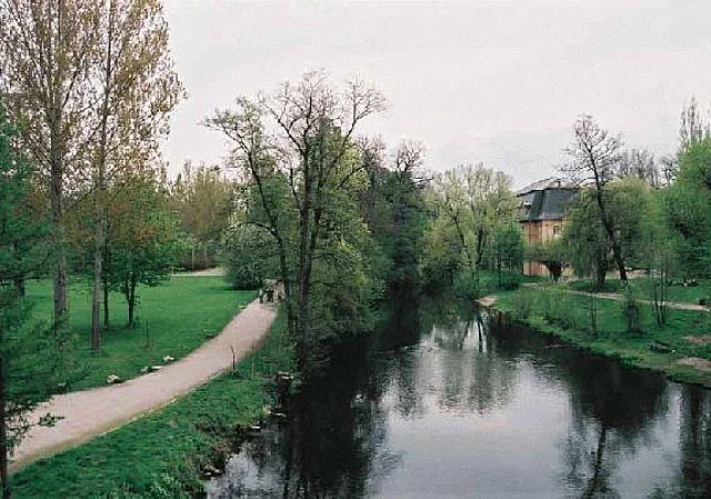 Blick von der Brücke nach Süden