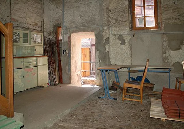 Stallgebäude, Werkstatt im Erdgeschoss
