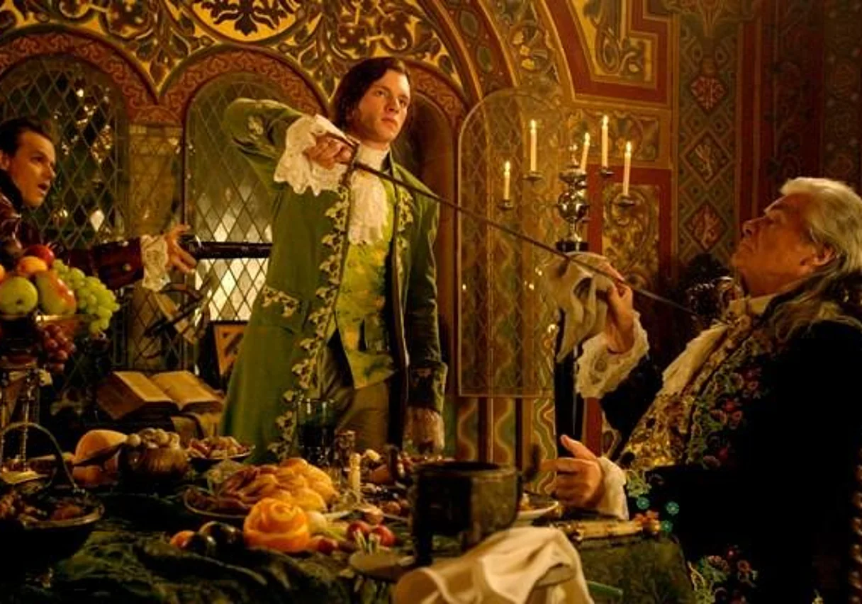 Butz Buse, Jannis Niewöhner und Peter Simonischek auf der Wartburg in Eisenach