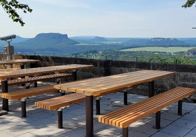 Berghotel Bastei, Terrasse Panorama-Biergarten