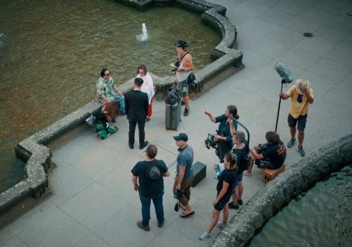 am Set im Zwinger Dresden