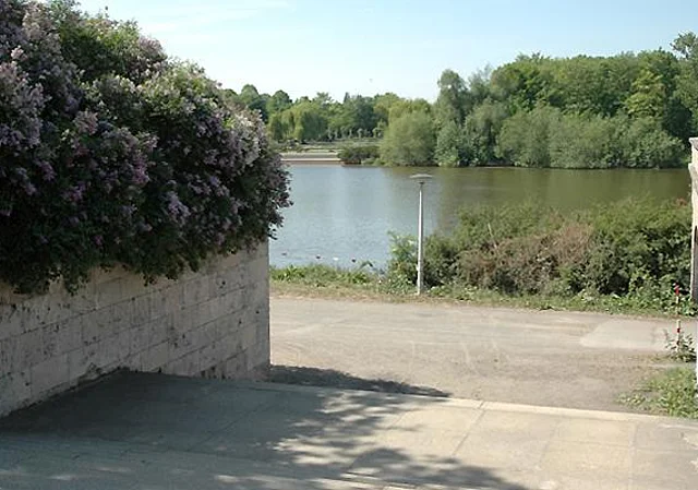 Palmengarten, Treppe an der Zeppelinbrücke