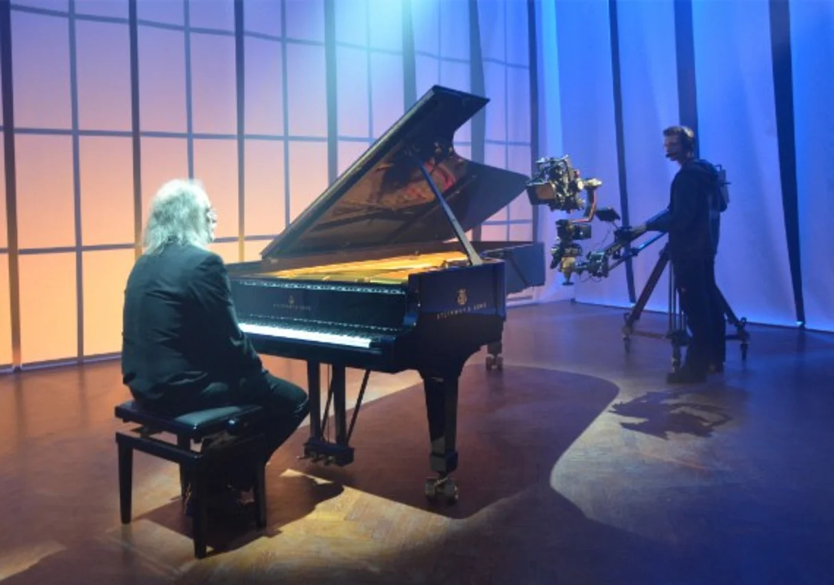 am Set in der Schaubühne Lindenfels Leipzig