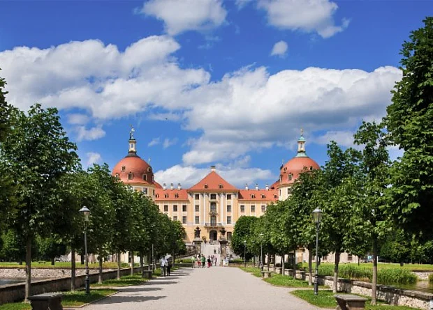 Schloss Moritzburg, Haupteingang, Südseite 