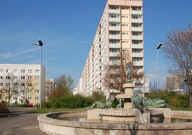 Blick zur Matthias-Grünewald-Straße nach Westen