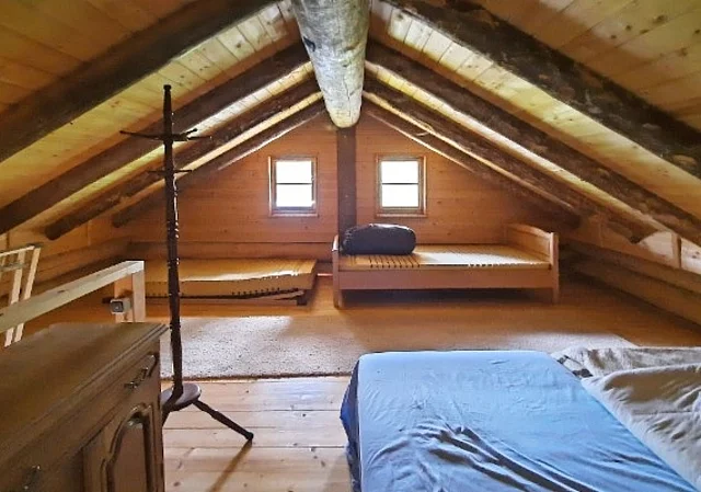 Blockhütte innen
