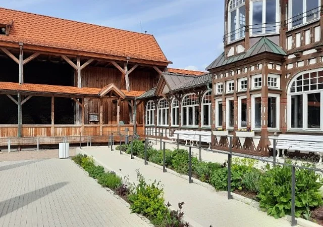 Barrierefreie Rampe zum Eingang