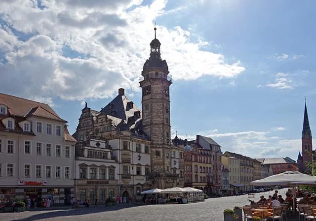 Blick zum Rathaus