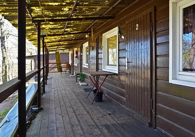 Terrasse am Bungalow