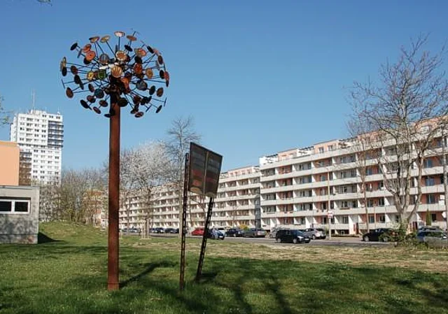 Zur Saaleaue, Blick zum Primelweg nach Nordwest