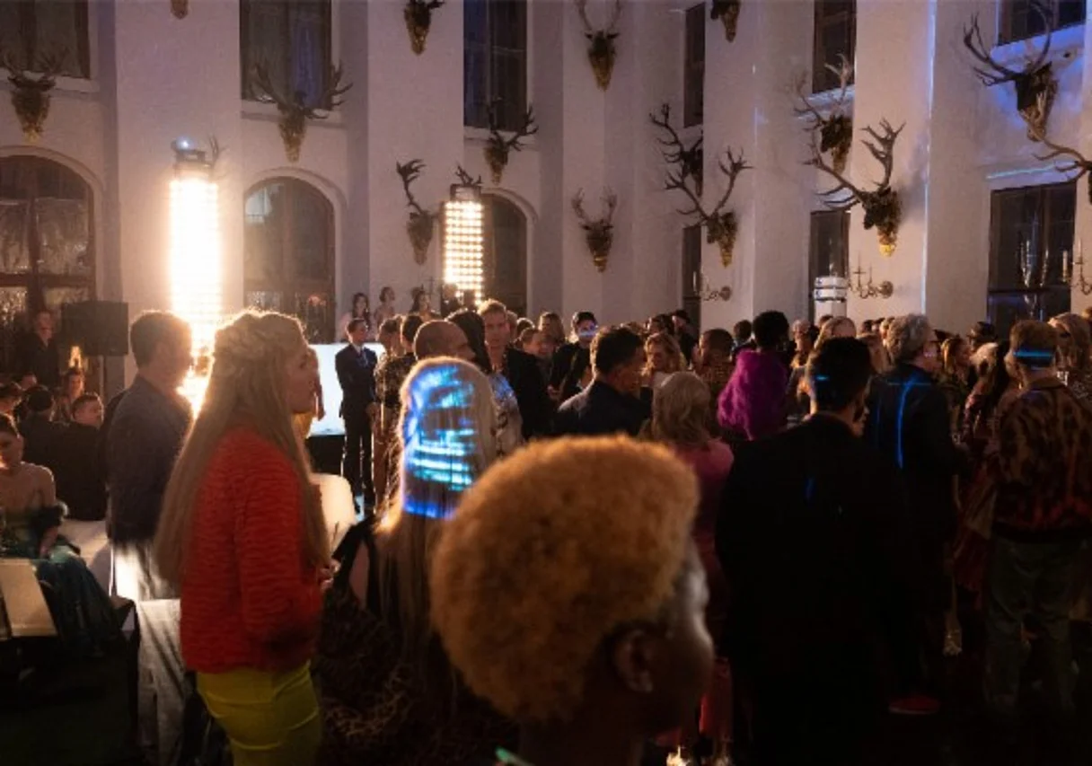 Am Set im Schloss Moritzburg