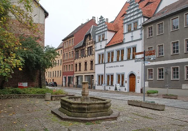 Nicolaistraße , Blick zum Heinrich-Schütz-Haus