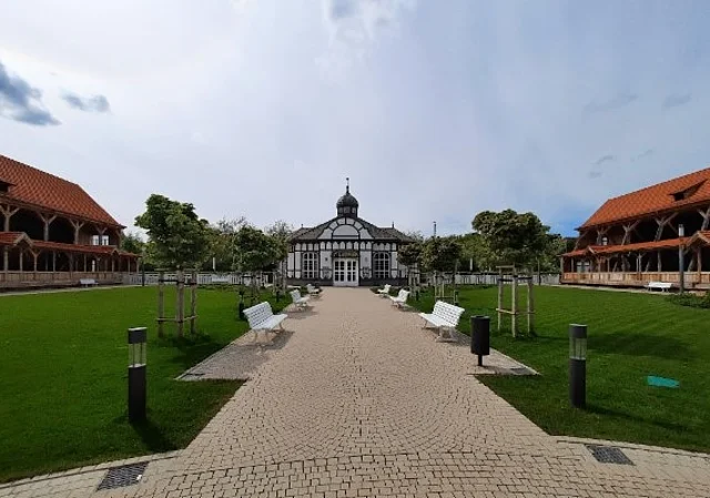 Park Blick zur Trinkhalle