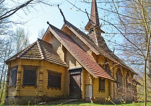 Stabkirche Stiege (alter Standort)