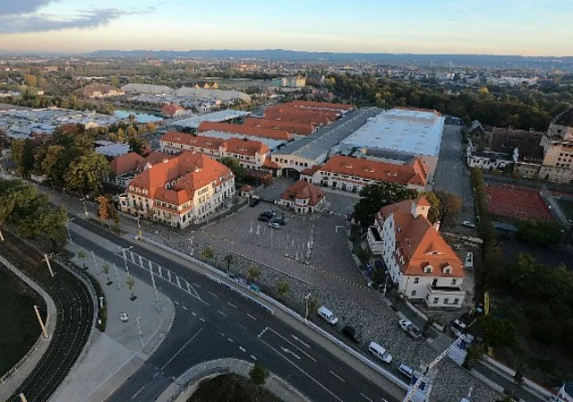 Luftbild, Blick Richtung Elbe