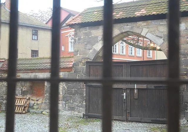 Blick aus der ehemaligen Zelle
