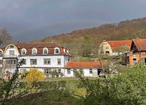 Gut Amalienruh mit Regenbogen 