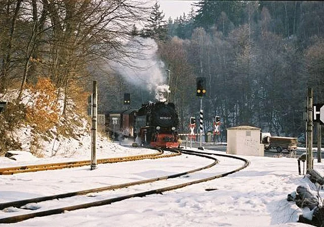 Bahnhof Mägdesprung, Blick nach Nordost