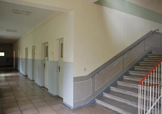 Neubau, Flur und Treppenhaus im 1. Obergeschoss