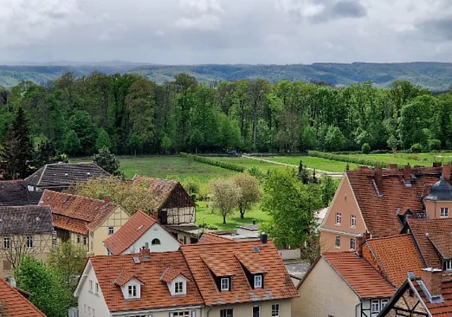 Stiftsgärten, Blick auf den Abteigarten