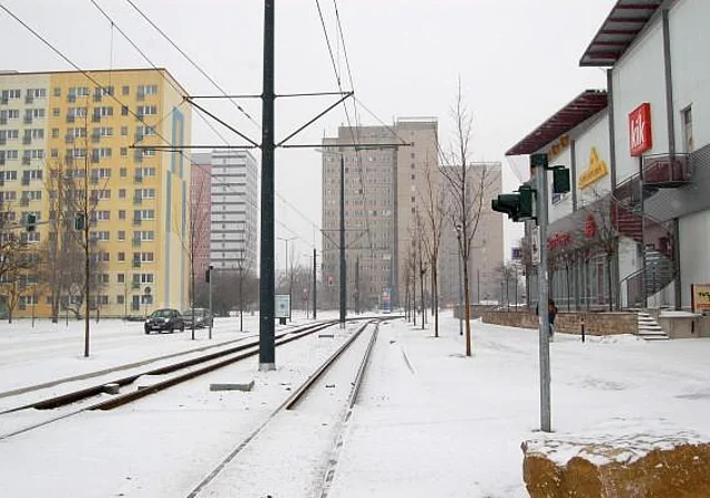 Vilniuser Straße mit Blick zur Mainzer Straße