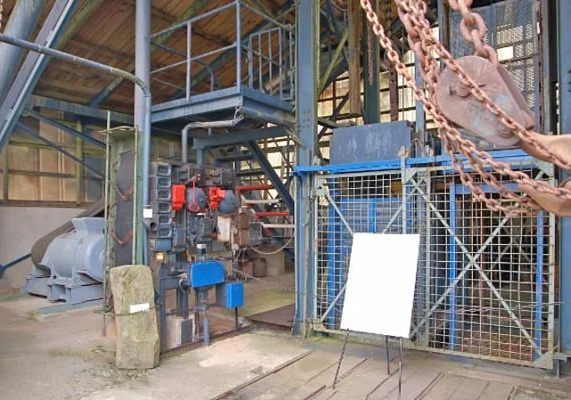 Grube Glasebach, Fördergerüst