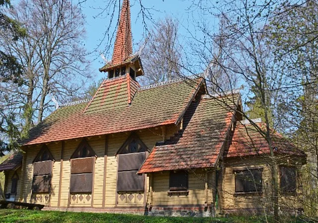 Stabkirche Stiege (alter Standort)