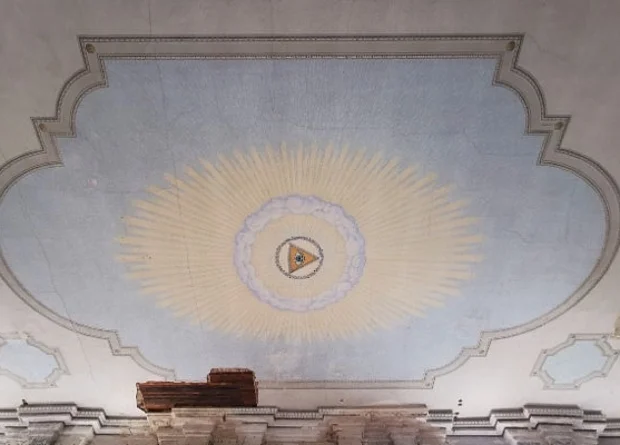 Gottesackerkirche Auge Gottes Deckengemäde 