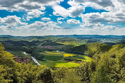 Blick von der Teufelskanzel ins Werratal Bick von der Teufelskanzel ins Werratal