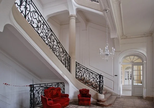 Schloss Dornburg, Treppenhaus im Erdgeschoss