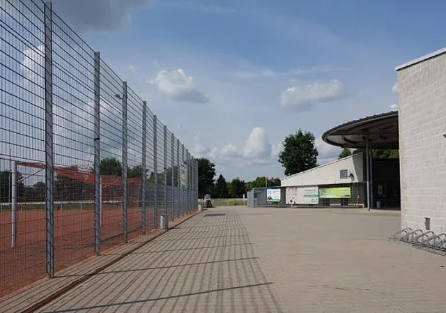 Blick zum Stadion