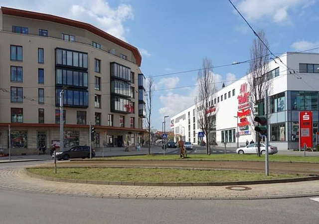 Kreisverkehr Kranichstraße, Rautenstraße, Kornmarkt