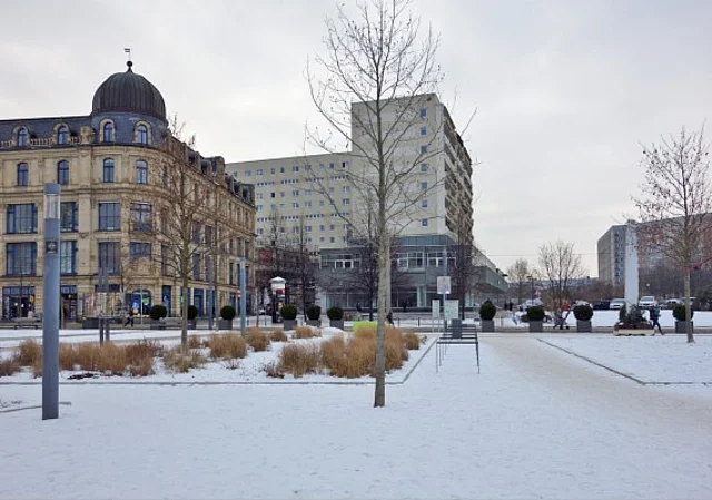 Juri-Gagarin-Ring Blick vom Hirschgarten