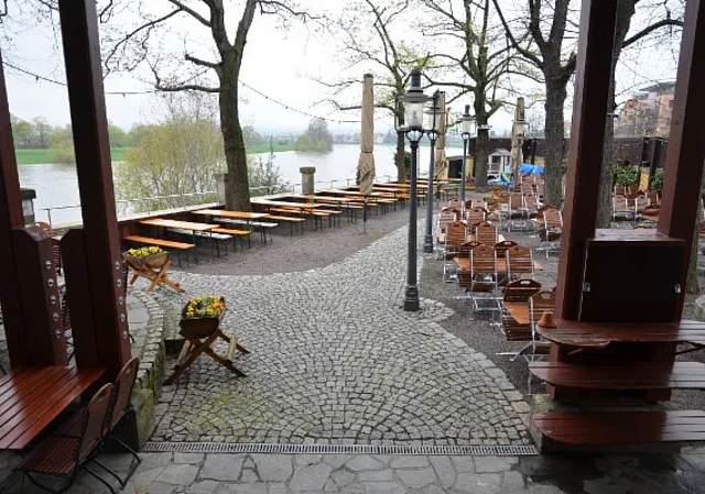 Ball- und Brauhaus Watzke Dresden, Biergarten