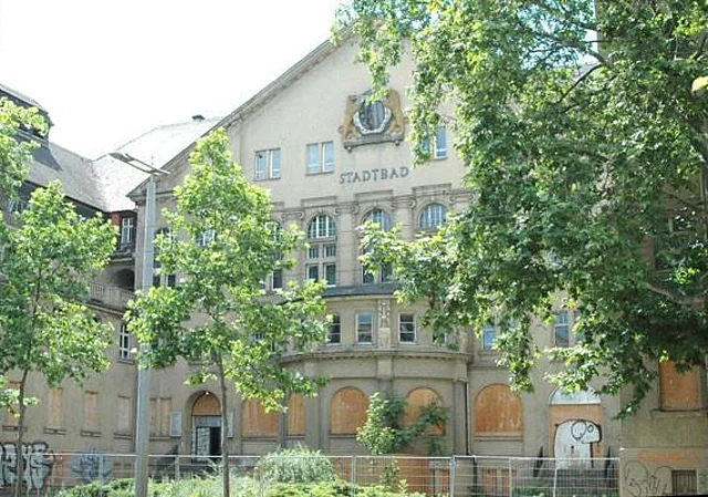 Außenansicht von Eutritzscher Straße, Blick nach Westen