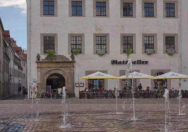 Wasserspiele, Blick in die Kaufhausgasse