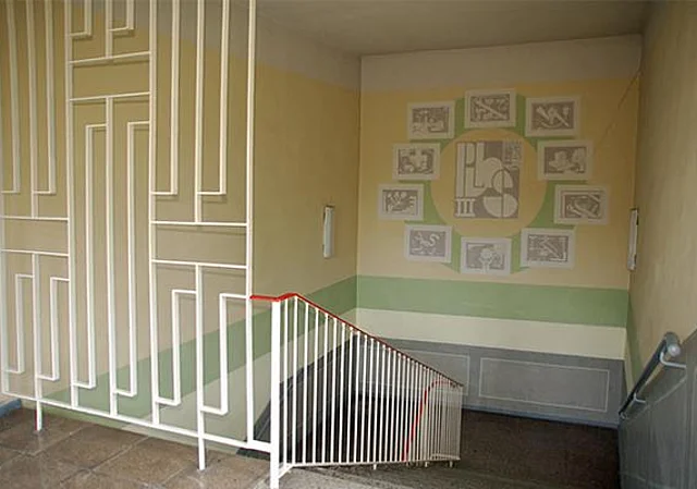 Neubau, Treppenhaus im 2. Obergeschoss