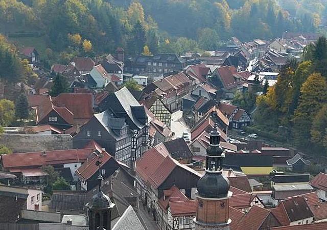 Blick über die Niedergasse nach Südost