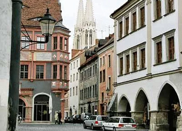 Untermarkt Görlitz, Blick Richtung Nordosten, Ratsapotheke 