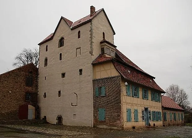 Turmansicht und Herrenhaus, Westen 
