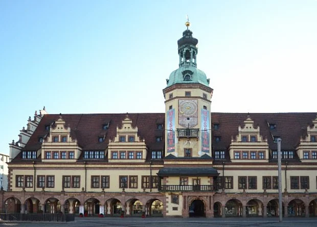 Altes Rathaus Leipzig, Westfassade, Markt 